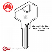 Replacement BnD Garage Roller Door Lock Keys Cut To Code Number Steel Line & B&D