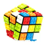 Building Blocks 3x3x3 Puzzle Cube - Professional Magic Cube, Educational Toy