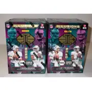 (2) 2020 Panini Illusions Football Blaster Boxes ~ 2 Box Lot ~ NFL Cards Burrow