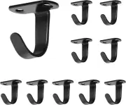 Stainless Steel Screw Mounted Ceiling Hooks, Under-Shelf Towel/Robe Clothes Hook