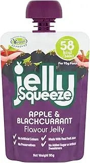JellySqueeze Apple & Blackcurrant Flavour Jelly, 95 g, 16 Count