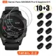 Garmin Fenix 6X/6X Pro/6X Pro Solar 鋼化膜 硅膠防塵塞 佳明手錶保護貼 防刮花保護膜