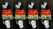 4X Electric 4ft Extension Cord 3 Outlet 2 Prong Electrical AC Power Cable White