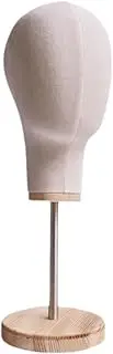 Generic Hat Display Stand with Wood Base Wigs Stand Holder for Hats Travel Salon