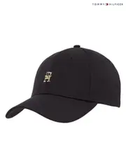 Tommy Hilfiger Black 100% Cotton Elevated Chic Cap (F54770) | $104