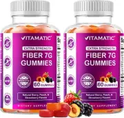 Pack Prebiotic Fiber Gummies for Adults - 7G Fiber Extra Strength - Zero Sugar A
