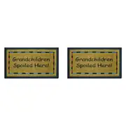 2x Solemate Rubber-Coir Spoiled Grandchildren 40x70 Outdoor Doormat Non-Slip