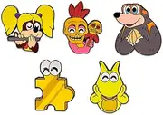 Banjo Kazooie Pin Set, Official Licensed Banjo Kazooie Pins, Collectors Box Includes 5 Pins By Youtooz Banjo Kazooie Collection, Metal, no gemstone