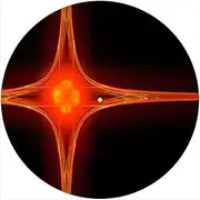 Slipmat Slip Mat Scratch Pad Felt for Any 12" LP DJ Vinyl Turntable Record Player Custom Graphical - Orange Light Refraction