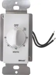 NEW WOODS 59717 WALL AUTOMATIC 60 MINUTE SWITCH TIMER SPRING CONTROL 2109023