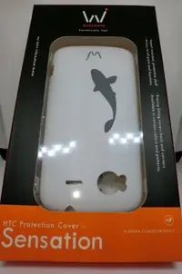 在飛比找蝦皮購物優惠-{全新品} HTC Sensation 簡約白手機保護殼 台