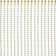 uxcell 20Pcs 3 Inch 7.5cm Ball Bead Chain, Stainless Steel Ball Chain with Connectors for Hanging Ornament Jewelry Necklace Dog Tag Keychain Christmas Decoration, Gold