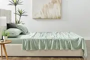 Matt Blatt Bamboo Cotton Bed Sheet Set (Green, Double) - MBBABCTNDGA