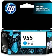 HP 955 Genuine Original Cyan Ink Printer Cartridge works with HP OfficeJet 7000, 8000 Series - L0S51AA