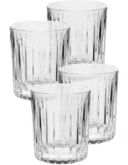 [Hottie] Jonnie Tumbler Set of 4 in Linear Clear