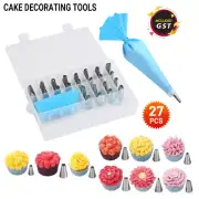 Cake Decorating Kit Turntable Pastry Cream Bags Icing Piping Nozzles Tips Tools