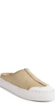 New $138 FREE PEOPLE JUNO Slip On Sport Size 7 Cafe Suede Beige