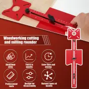 Router Milling Groove Bracket Aluminum Alloy Router Circle Cutter Jig -~