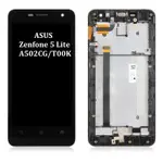 原廠帶邊框螢幕總成兼容華碩ASUS ZENFONE 5 LITE 4G A502CG T00K液晶屏幕面板顯示屏熒幕總成