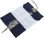 HOMSFOU Hand Made Cloth Book Sleeve Protective Book Cover for Notebooks Decorative Book Decor with Chic Patterns for Book Lovers