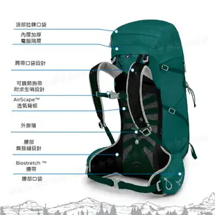 【OSPREY 美國 TEMPEST 30 登山背包《碧玉綠M/L》30L】自助旅行/雙肩背包/行李背包