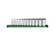 Tools USA 3/8" Drive, 12 Piece, 6 Point, SAE, Deep Chrome Socket Set