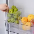 Large Opening Fridge Organizer Rack Fridge Side Door Food Storage Box Kitchen