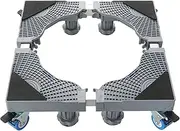 Washing Machine Stand Base Furniture, Washer Wheels Dryer Base Stand Washing Machine Stand Base Furniture Dolly Mini Fridge with Detachable 4 Strong Feet and 4 Pair Wheel Adjustable 41-66cm