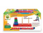 The Season Toys Towers of Hanoi Natural Wooden Toy for Skill Development, Pre...