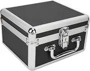 2.5in Hard Drive Storage Box, Aluminum Alloy ABS EVA Double Security Lock 20 Bays Hard Drive Case for Office