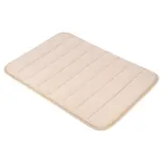 Bathroom Rug, 24" x 16" Memory Foam Non Slip Bath Mat for Bathroom, Beige