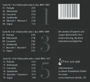 WERNER MATZKE JOHANN SEBASTIAN BACH: CELLO SUITES NOS. 1, 3 & 5 NEW CD