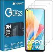 [3-Pack] T Tersely Tempered Glass Screen Protector for OPPO A78 4G, Case Friendly, Ultra-Clear, Shatterproof, Anti-Scratch Film for Enhanced Protection