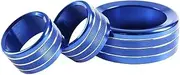 JIUYIN Knob Ring Cover,Fit For Toyota, Tundra 2014-2021 Auto Accessories Car Four Drive Wheel Switch Button Audio Stereo Volume Control Dashboard Knob Ring(Blue)