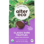 Alter Eco Organic Dark Chocolate Truffles Classic Dark 4.2 Oz