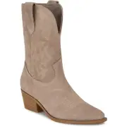 Nine West Womens Yodown Suede Pointed Toe Cowboy, Western Boots Heels BHFO 0849