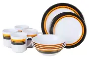 16 Piece BPA Free Melamine Dinner Set