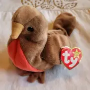 Ty Beanie Baby "EARLY" the Robin RETIRED/RARE with errors, rare red stamp