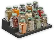Home Master 3-Tier Non-Slip Organiser Shelf, Black/Grey, 36 x 24 cm Size