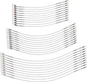 GANAZONO Professional Saltwater Fishing Leaders 30pcs High Strength Anti-bite Line Wire Trace Snaps for Snakehead Perch Pike Tuna