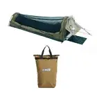 Adventure Kings Kwiky Single Swag 50mm Mattress + Doona/Pillow 400GSM Canvas Bag