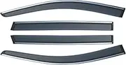 Window Visor Car Window Visor Changan CS55 Plus 2 MK2 2021-2024 Door Vent Awning Sun Rain Eyebrow Guard Cover Deflector Accessories (Color : Black-A)