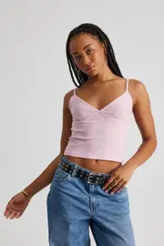 [Factorie] Factorie - Sophia Mesh Cami - Pink 2XS PINK