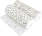 6 inches x 9 feet 2 Rolls Plaster Cloth Gauze for Hobby Scenery Crafts Molds Mask Art Belly Casting - Plaster Bandages Strips Wrap Premium Cast Material Tape White - Extra Fast Setting