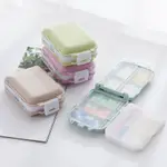 PILL BOX WHEAT SEALED MINI PORTABLE TRAVEL PILL CASE