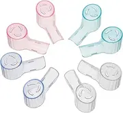 COMPUKAS 8Pcs Travel Toothbrush Holders Durable Toothbrush Covers for Electric Toothbrushes Dust Protection for Home Travel Convenient Plastic Toothbrush Caps
