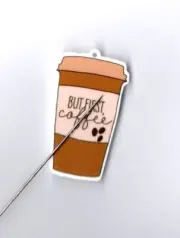 Needle Minder for Cross Stitch Needle Keeper Magnetic Minder Coffee Time