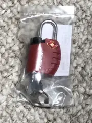 New Samsonite Key Lock TSA USA Seller Dark Maroon Red