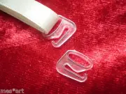 4 G Schieber-Haken for Top Or Bra Bracket Plastic Transparent