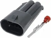 1 Set 2 pins 12059181 12059183 Automotive HID Cord Socket 9006 Automotive Waterproof Terminal Block Connector Connector(1 Set Male)